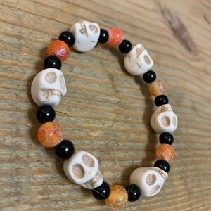 Halloween skull bracelet